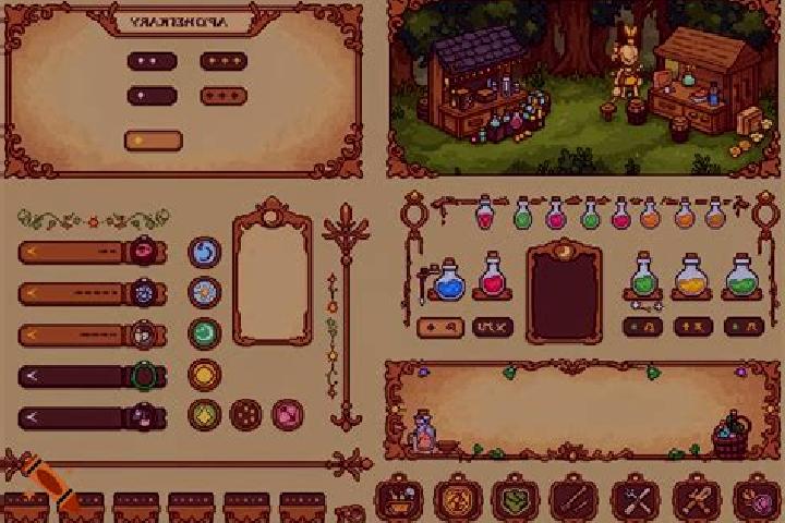 Paddys Potions demo interface